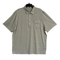 Criquet Polo Shirt Men's XXL Stretch Short Sleeve Grey Micro-Stripe