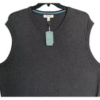 Daniel Cremieux Sweater Vest Men's XXL Supima Cotton Cashmere Blend Charcoal