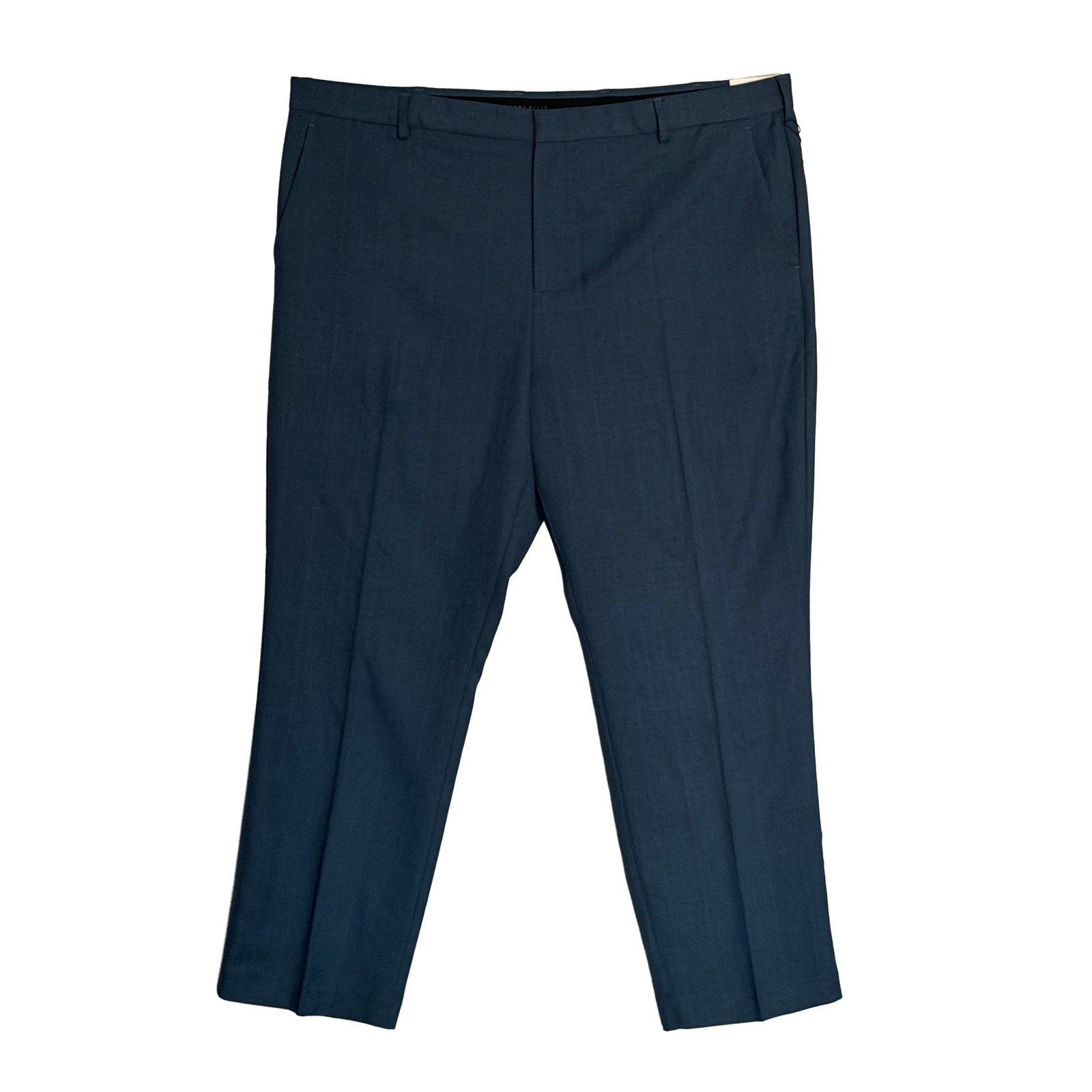 Perry Ellis Portfolio Pants Men's 42"x30" Dress Pants Modern Fit Indigo