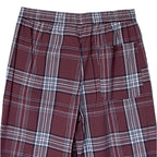 Ted Baker Sleep Pant Men's Small Woven Cotton Drawstring Pockets Red Plaid