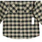 AG Los Angeles Shirt Men's XL Classic Fit Huston Western Charcoal Plaid