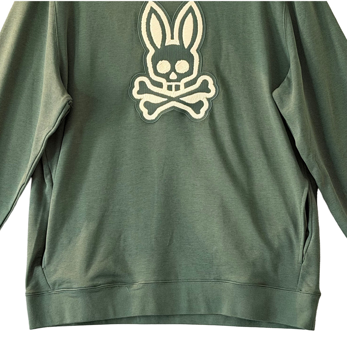 Psycho Bunny Harley Hoodie Men's XXL Knit Pullover Garden Topiary (Green)