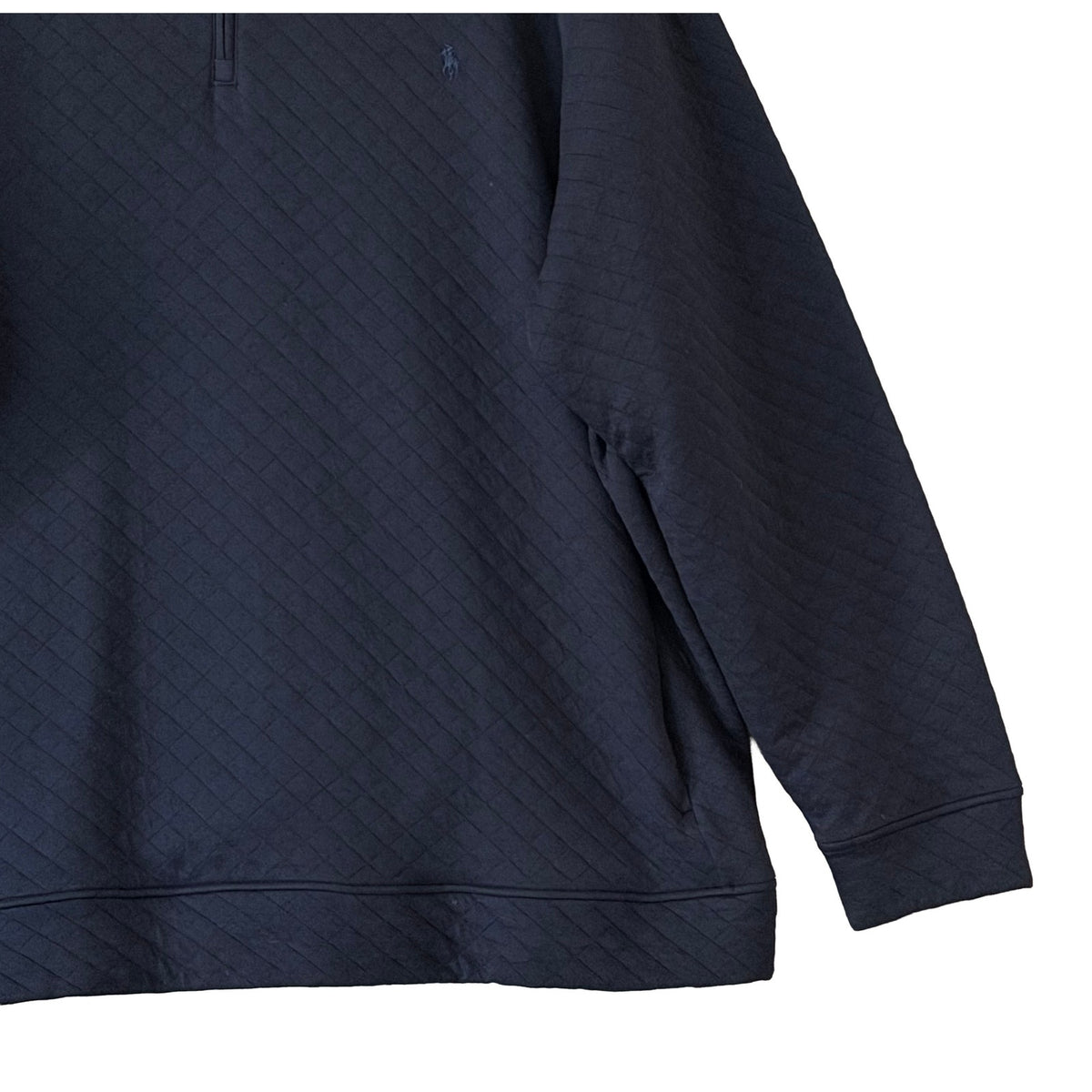 Polo Ralph Lauren Quilted Double-Knit Half-Zip Pullover Men's 4LT Navy