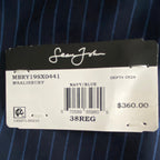 Sean John Men's 38R Classic Fit Suit Jacket Navy Blue Pinstripe