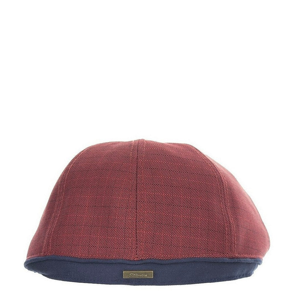 Biltmore Driver Newsboy Hat Red Grid Medium