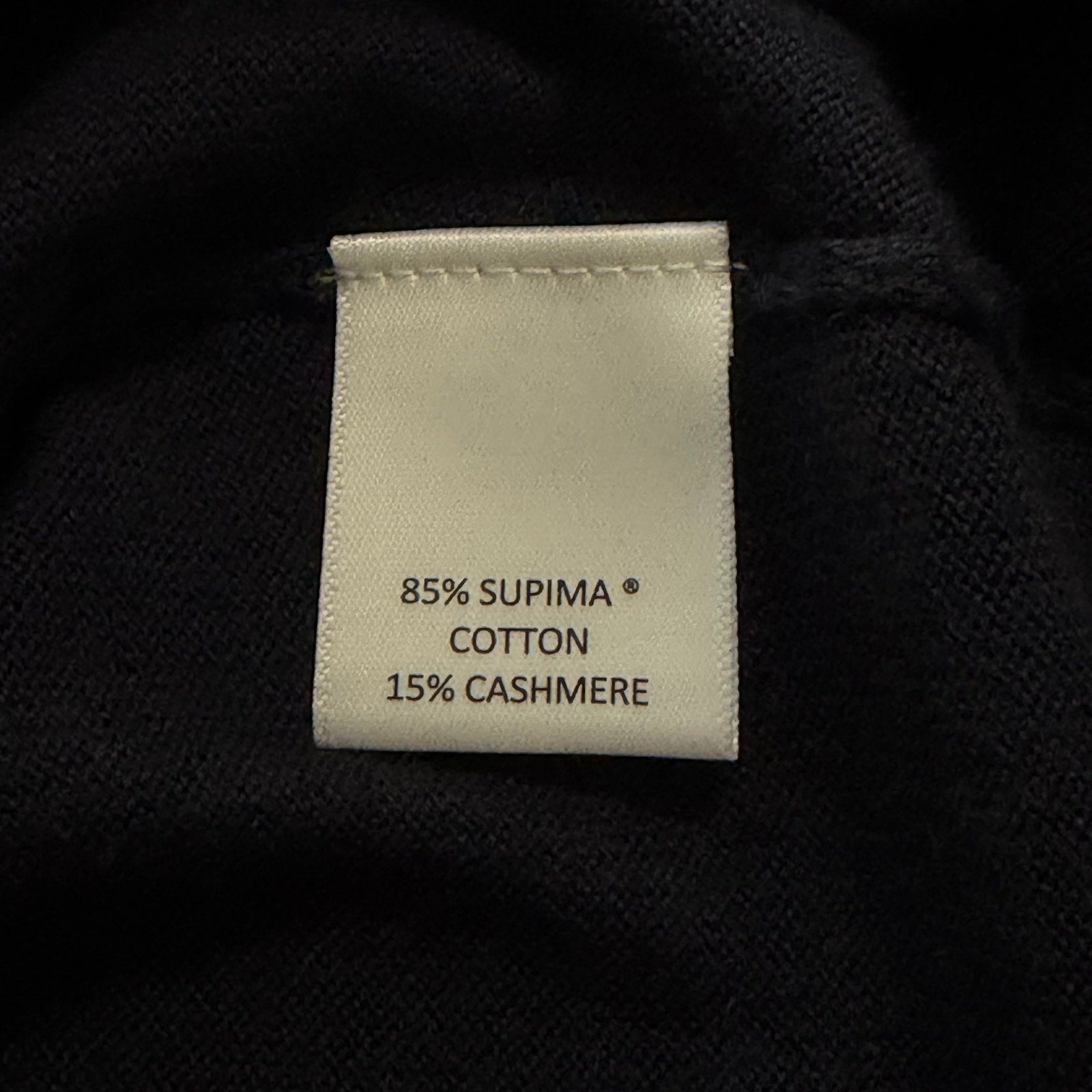 Daniel Cremieux Sweater Vest Men's Large Supima Cotton Cashmere Navy