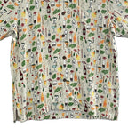 Tommy Bahama Shirt "The Veracruz Cay Lemon Lounge" Men's Medium Foggy Dew