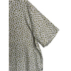 Boss Shirt Men's 4XL Big & Tall Short Slv Stretch Linen Shirt Green Floral