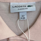 Lacoste Polo Shirt Men's XXL Classic Fit Short Sleeve Cotton Pink