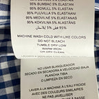 Michael Kors Men's Small Slim Fit Short Sleeve Polo Shirt Blue Gingham