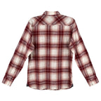 Sun + Stone Shirt Men's Small Woven Long Sleeve Button Up Raspberry Plaid