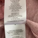 Michael Kors T-Shirt Men's Large Long Sleeve Crew Neck Linen Dusty Rose