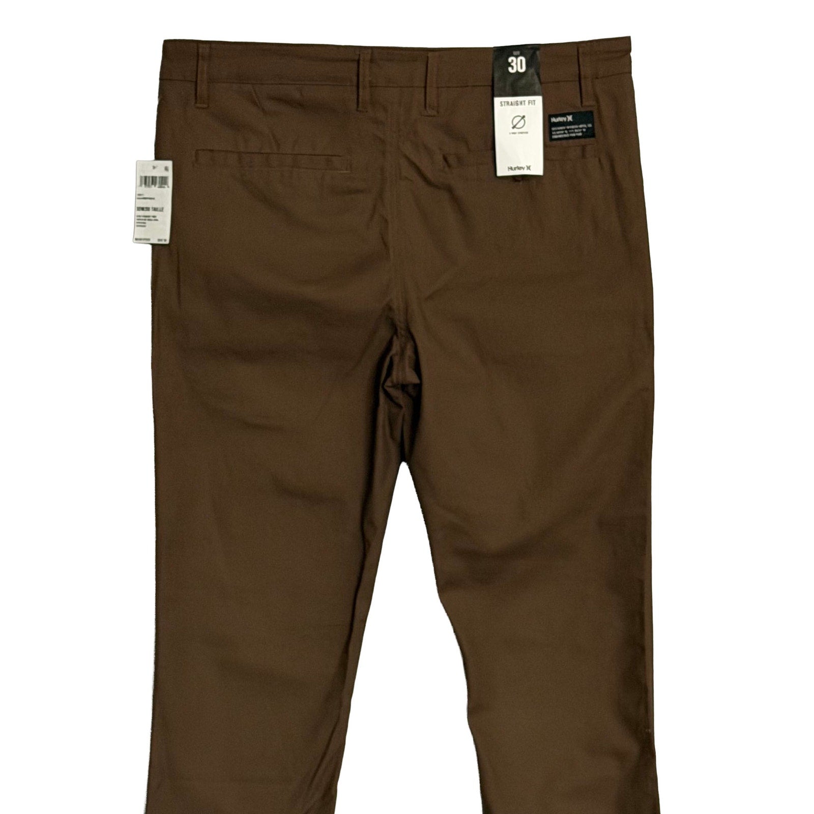 Hurley Icon Straight Pant Men's 30"x30" Straight Fit 2-Way Stretch Expresso