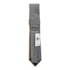 Michael Kors Necktie 3" Winslow Neat Gray Geo Standard Length Silk Blend