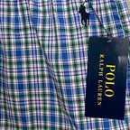 Polo Ralph Lauren Sleepwear Shorts Men's Small Blue Plaid Drawstring Waist
