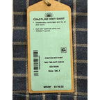 Faherty Coastline Knit Shirt Men's 3XLT Big & Tall Supima Cotton Twilight Check