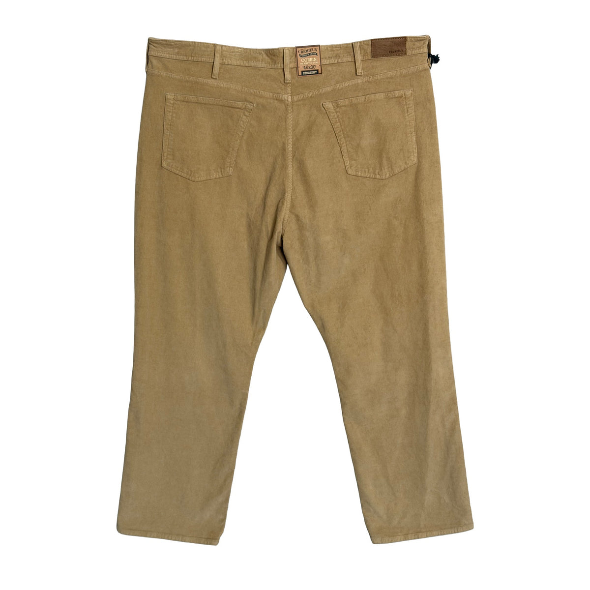 Daniel Cremieux Corduroy Pants Men's 46"x30" Straight Fit Stretch Wheat