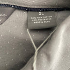 Daniel Cremieux Polo Shirt Men's XL Long Sleeve Pima Cotton Lt Grey Heather