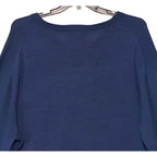 Hart Schaffner Marx Sweater Men's 3XB Big & Tall V-Neck Merino Wool Blue Heather
