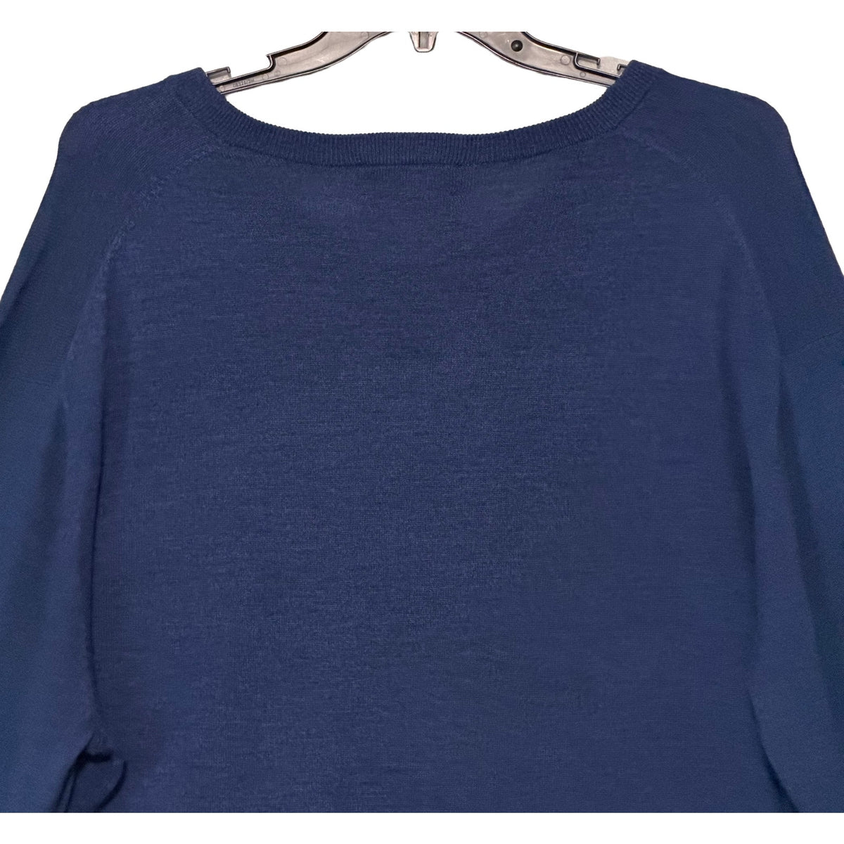 Hart Schaffner Marx Sweater Men's 3XB Big & Tall V-Neck Merino Wool Blue Heather