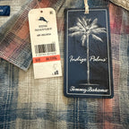 Tommy Bahama Shirt Men's 3XLT Big & Tall Long Slv Palo Alto Plaid Shellrossa