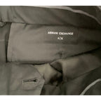 Armani Exchange Pants Men's 32x31 Slim Fit Suit Pant Wool Black Window Pane