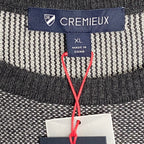 Daniel Cremieux Pullover Sweater Men's XL Fine Merino Wool Gray Burgundy