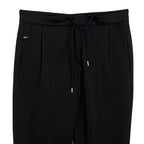 Michael Kors Men's Medium Cotton Blend Pants Drawstring Pleated Front Black
