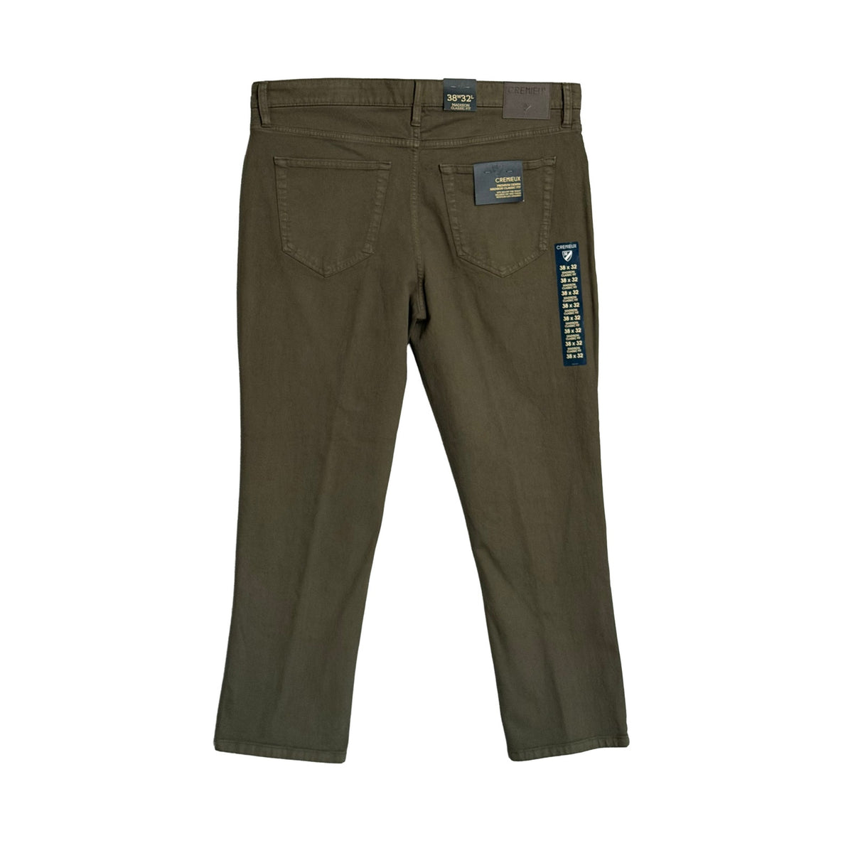 Daniel Cremieux Denim Pants Men's 38"x32" Madison Classic Fit Deep Olive