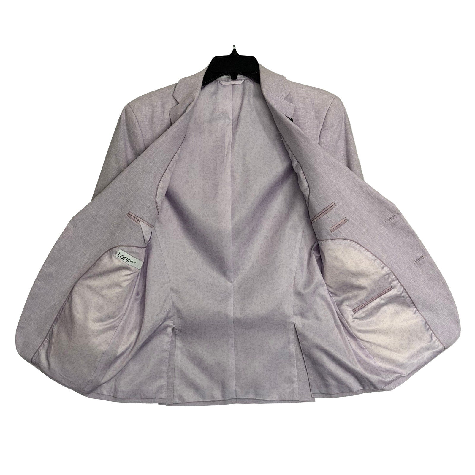 Bar III Sport Coat Men's 40 Regular Slim Fit Linen Blend Lavender
