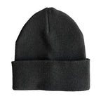 Armani Exchange Milano / New York Knit Beanie One Size Folded Cuff Black