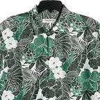 Tommy Bahama "The Coconut Point" Men's Large Shirt Floral Viridian Pine