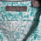 Daniel Cremieux Camp Shirt Men's XXL Pima Cotton Blend Button-Up Turquoise