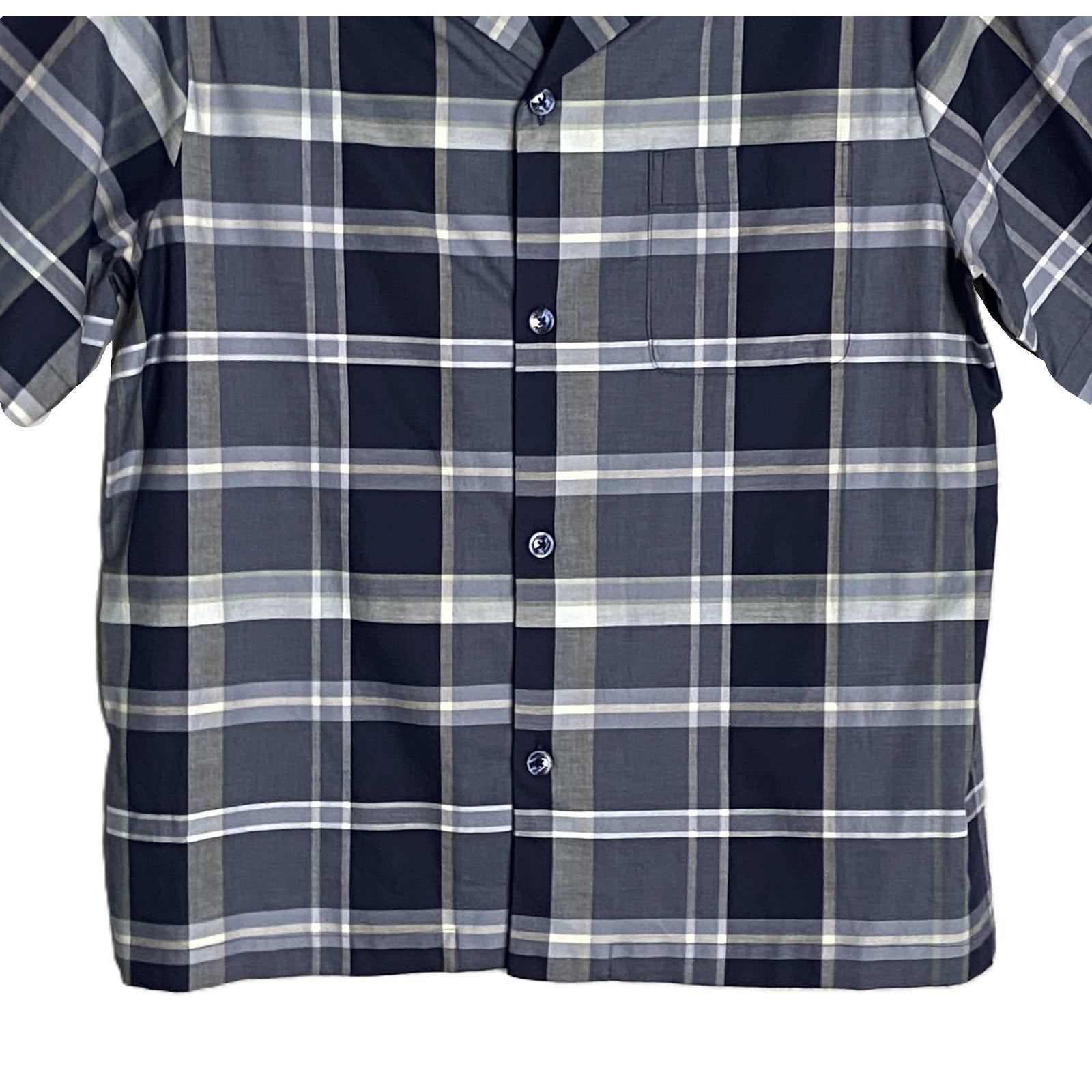 Hart Schaffner Marx Sleepwear Men's Medium Pajama Set Blue Plaid