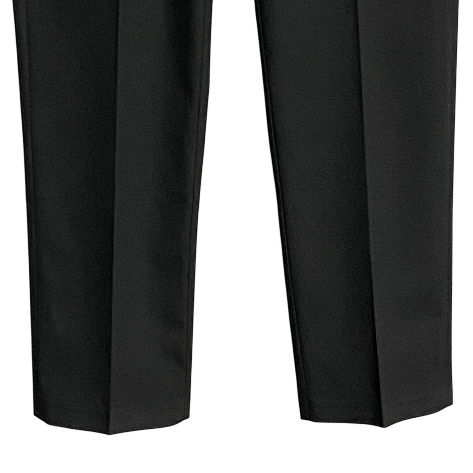 Haggar Men's Khaki 29x32 Premium No Iron Slim Fit Stretch Fabric Solid Black