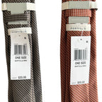 Perry Ellis Portfolio Men's Ties Lot of 2 Bartolle Mini in Brown and Rust