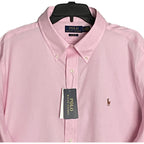 Polo Ralph Lauren Shirt Men's 18 34/35 Dress Shirt Long Slv Button-Down Pink