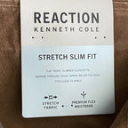Kenneth Cole Reaction Pants Men's 34x32 Pant Slim Fit Stretch Corduroy Camel