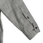 Visconti Black Men's XL Organic Cotton Long Sleeve Button Up Shirt Charcoal