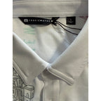 Travis Mathew Shirt Men's Large "Passport Polo" Lightweight Stretch White