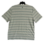 Tommy Bahama Henley Men's Large Short Slv "Soleil Stripe Henley" Overcast