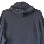 Faherty Legend Lounge Sweater Hoodie Men's XXL Organic Cotton Navy Twill