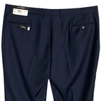 Lauren Ralph Lauren Men's 42x32 Suit Pant Classic Fit Stretch Navy Plaid
