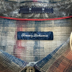 Tommy Bahama Shirt Men's 3XLT Big & Tall Long Slv Palo Alto Plaid Shellrossa