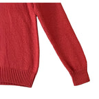 Faherty Heirloom Cotton Sweater Men's Medium Organic Cotton Crew Neck Red