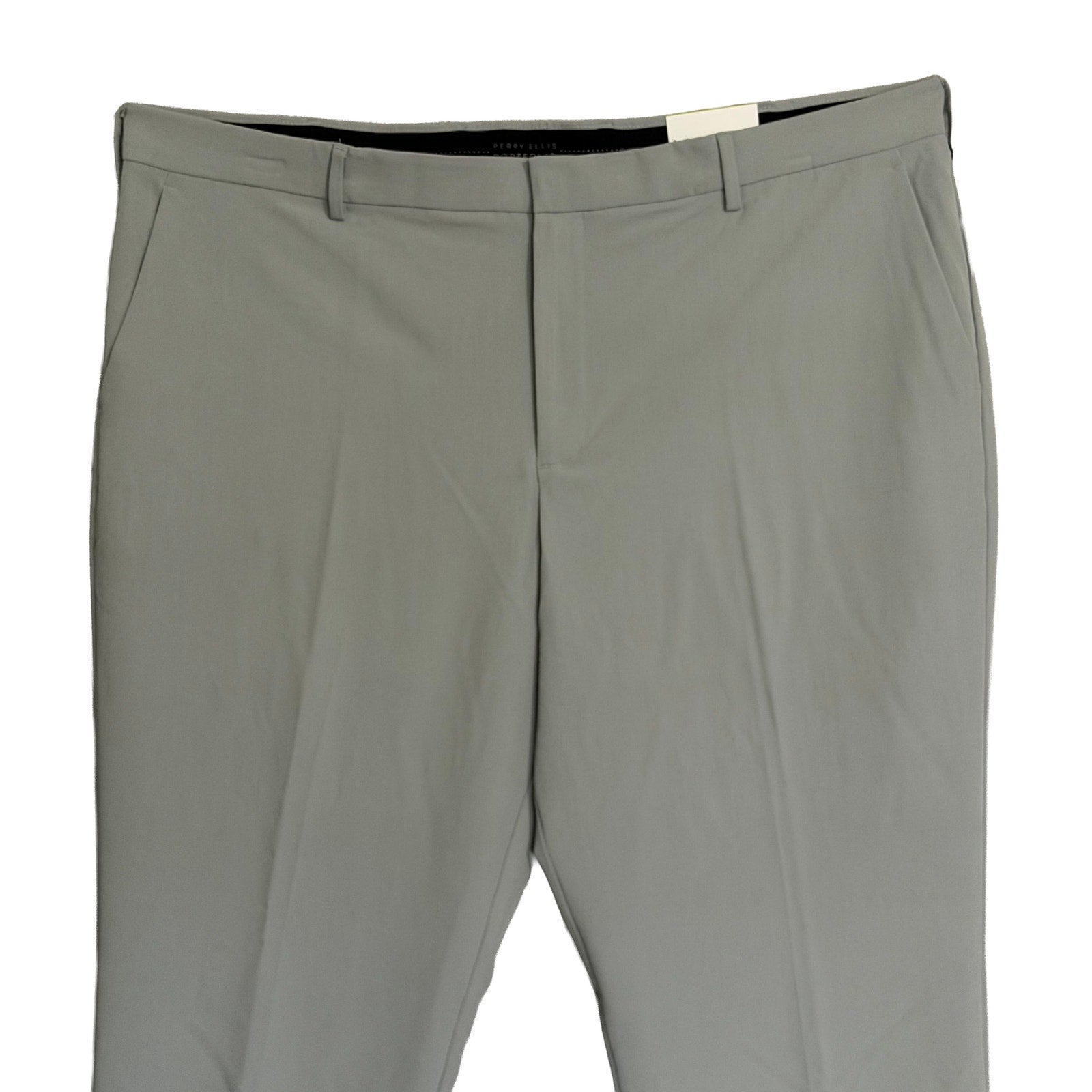 Perry Ellis Portfolio Pants Men's 44x30 Modern Fit Dress Pant Chiseled Stone
