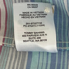 Tommy Bahama Shirt Men's XXL "Sand Linen Sicily Stripe" Linen Blend NEW w/Flaw