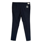 Daniel Cremieux Dress Pant Men's 46L Traveler Raw Hem Comfort Waist Navy