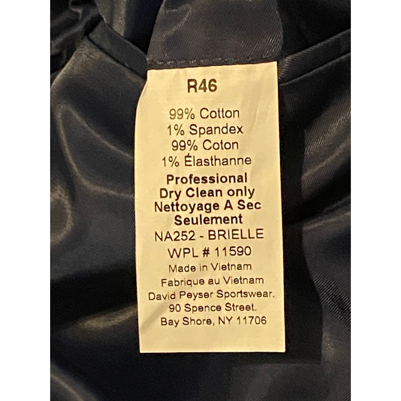 Nautica Sport Coat Men's 46 Regular Corduroy Blazer Modern Fit Navy Blue