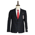 Michael Kors Sport Coat Men's 38 Short Classic Fit Wool Gray & Blue Check